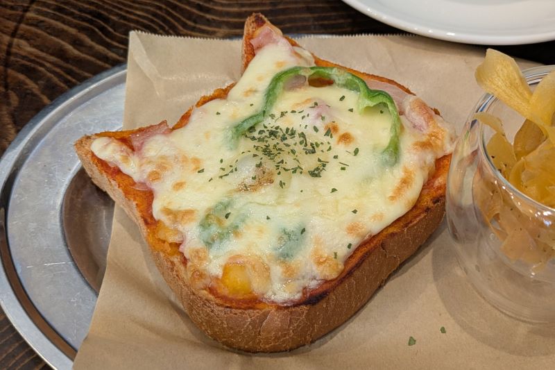 ピザトーストを撮影した写真