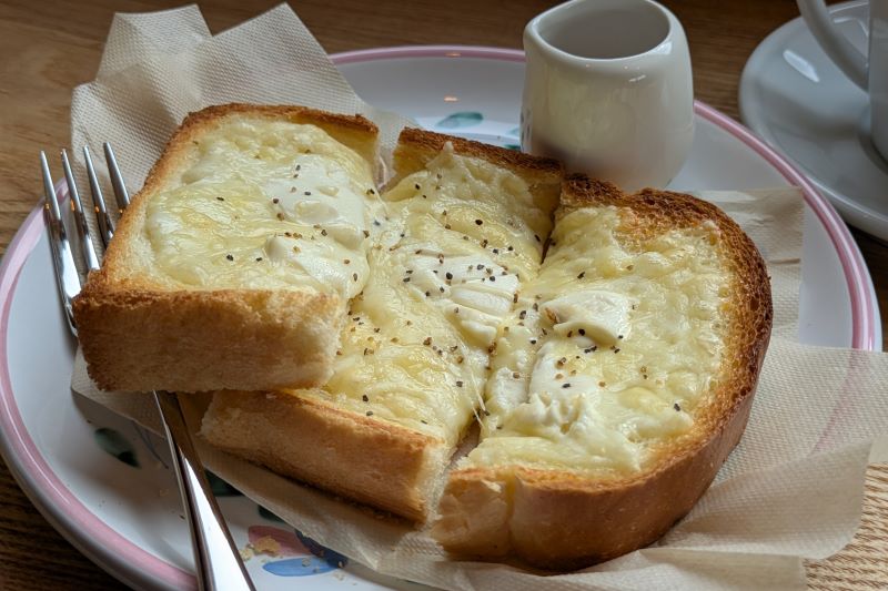 チーズトーストを撮影した写真