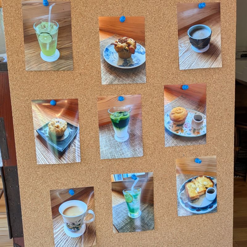 ドリンクとフードの写真を撮影した写真