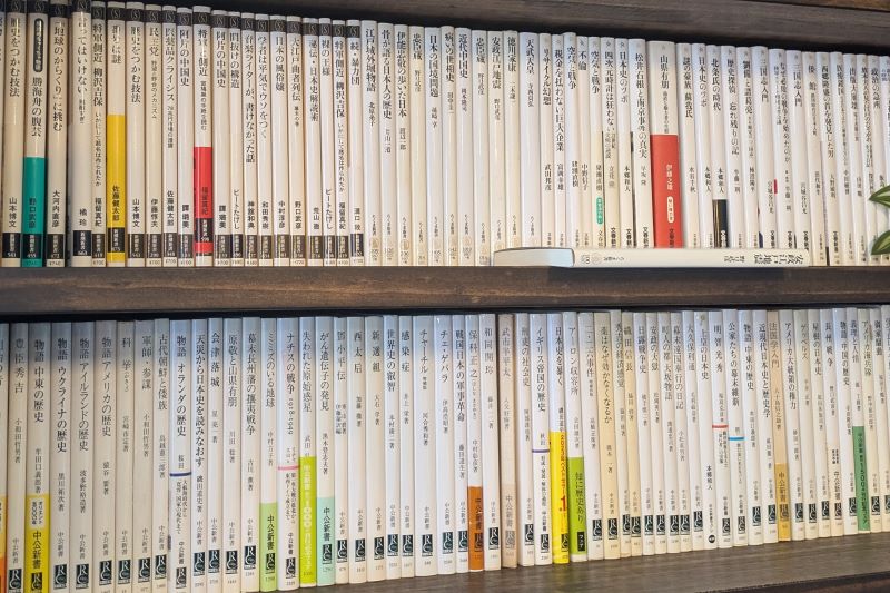 本棚を撮影した写真