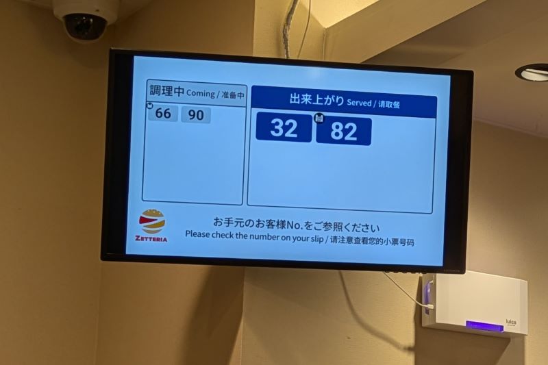 呼び出し番号表示モニター