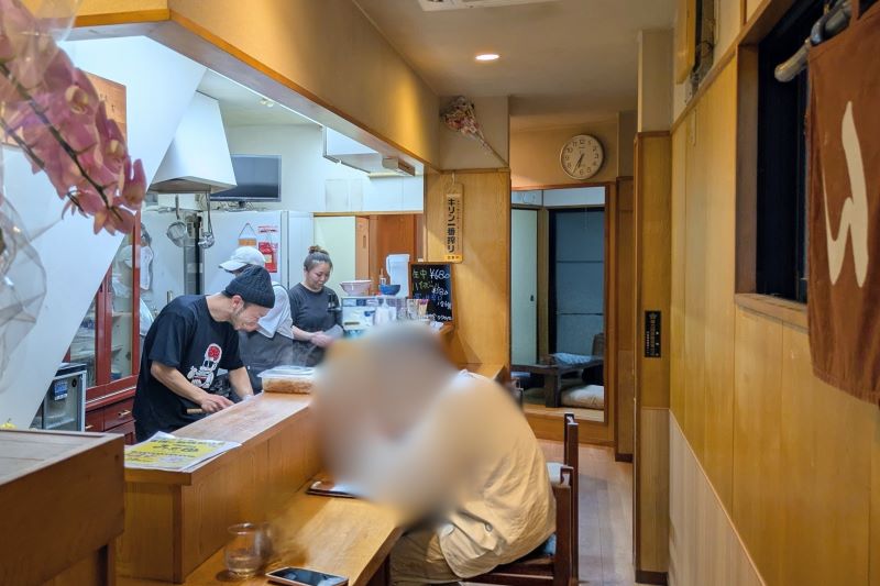 らぁめんみあ田の店内