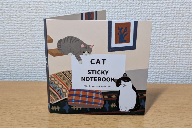 ブック型ふせん ねこ