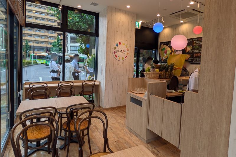primeurの店内