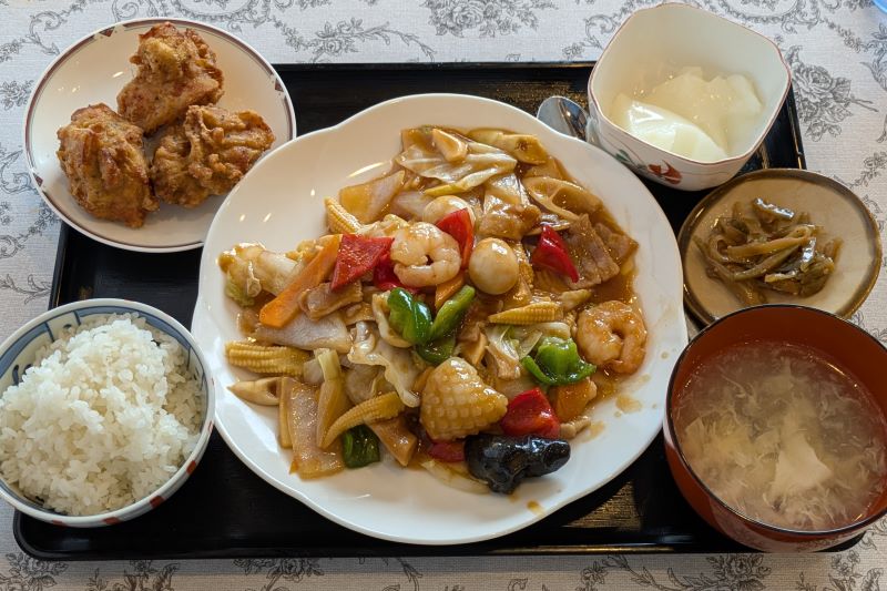 八宝菜定食