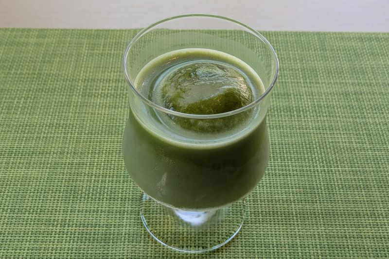 ゆたかみどりの挽き茶ラテ